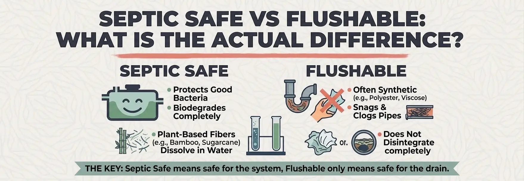Septic Safe vs Flushable